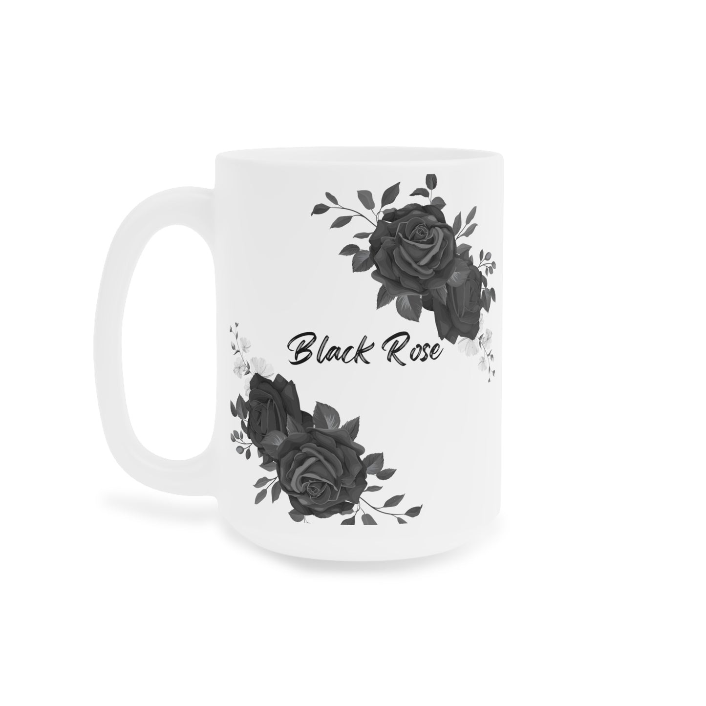 Midnight Rose Enchantment Ceramic Mug