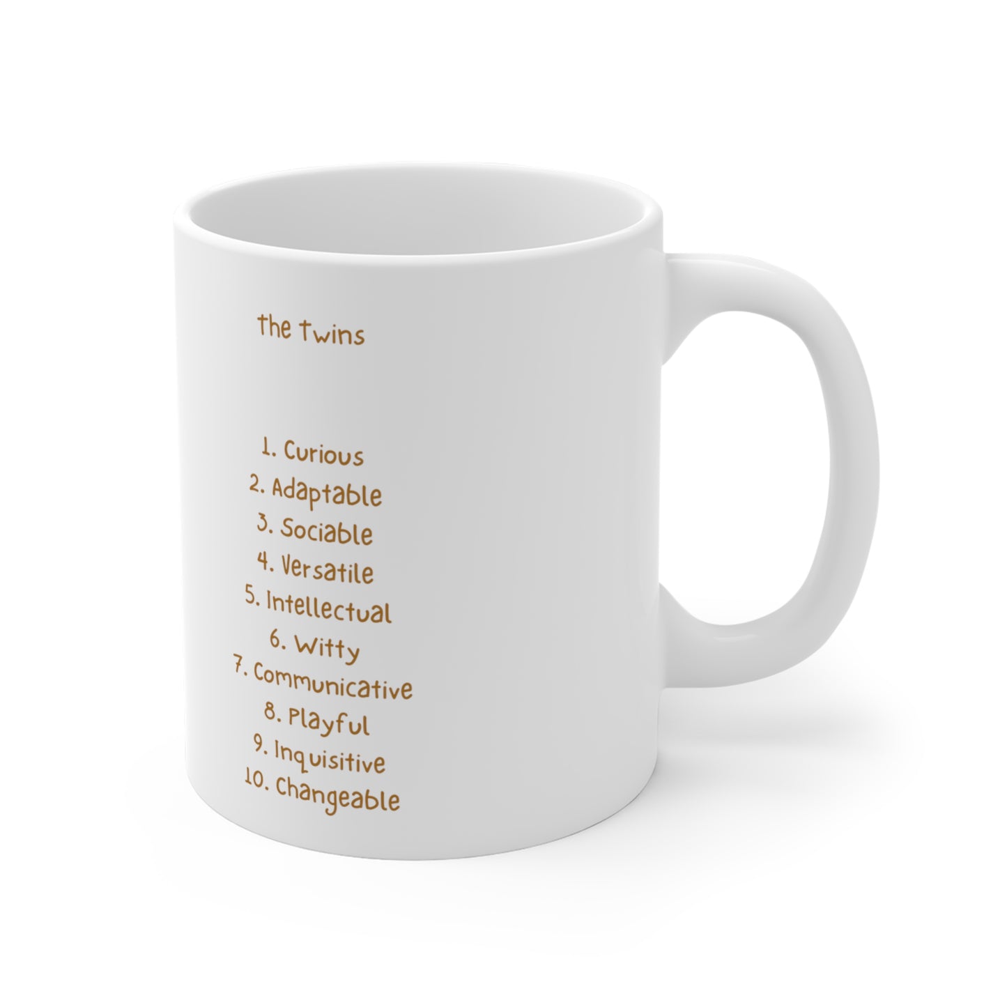 Zodiac Mug/ Gemini with Traits