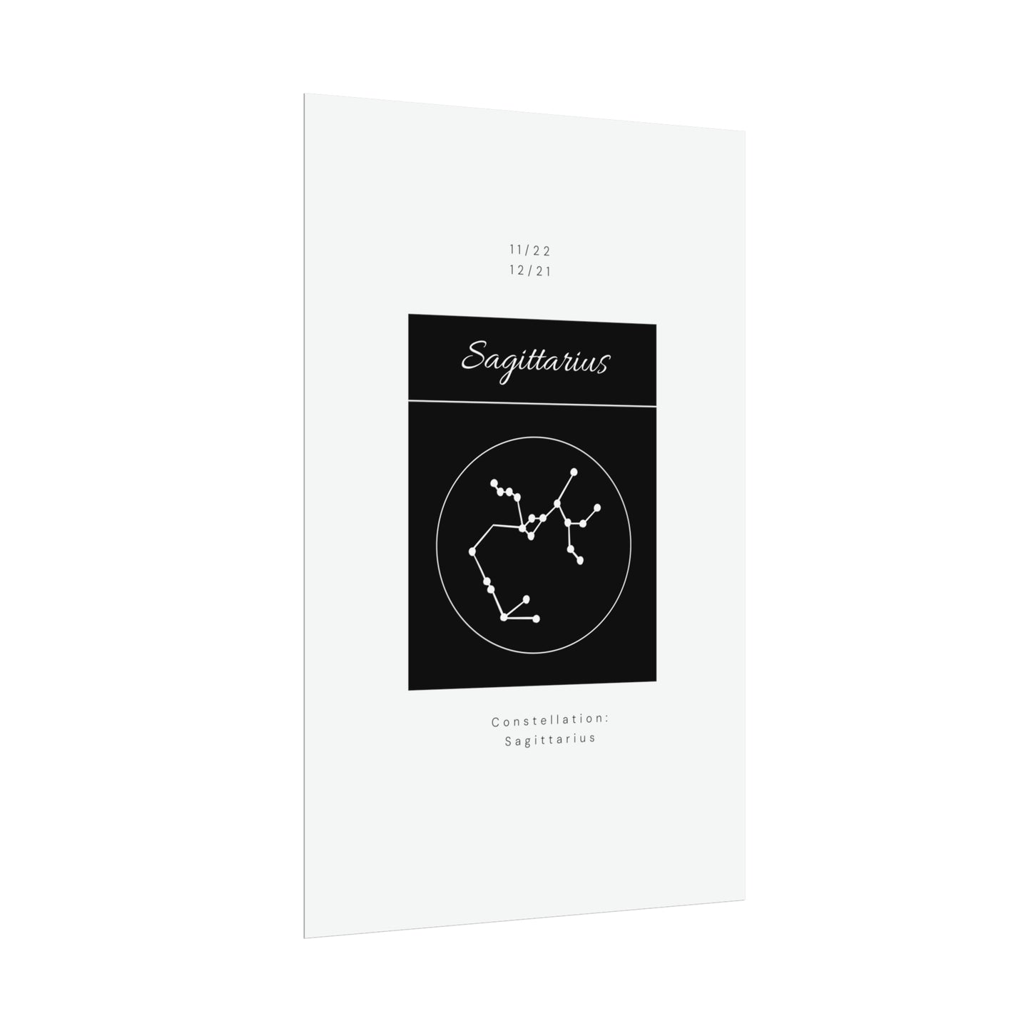 Sagittarius Star Constellation Zodiac Poster