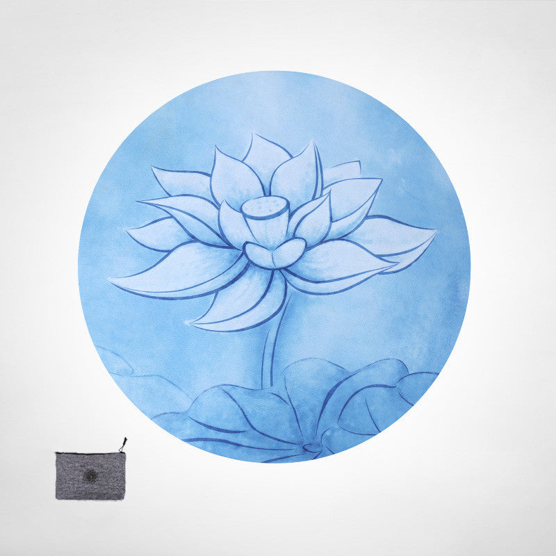 Round Lotus meditation mat