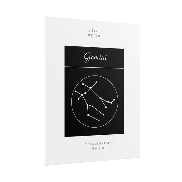 Gemini Star Constellation Zodiac Poster