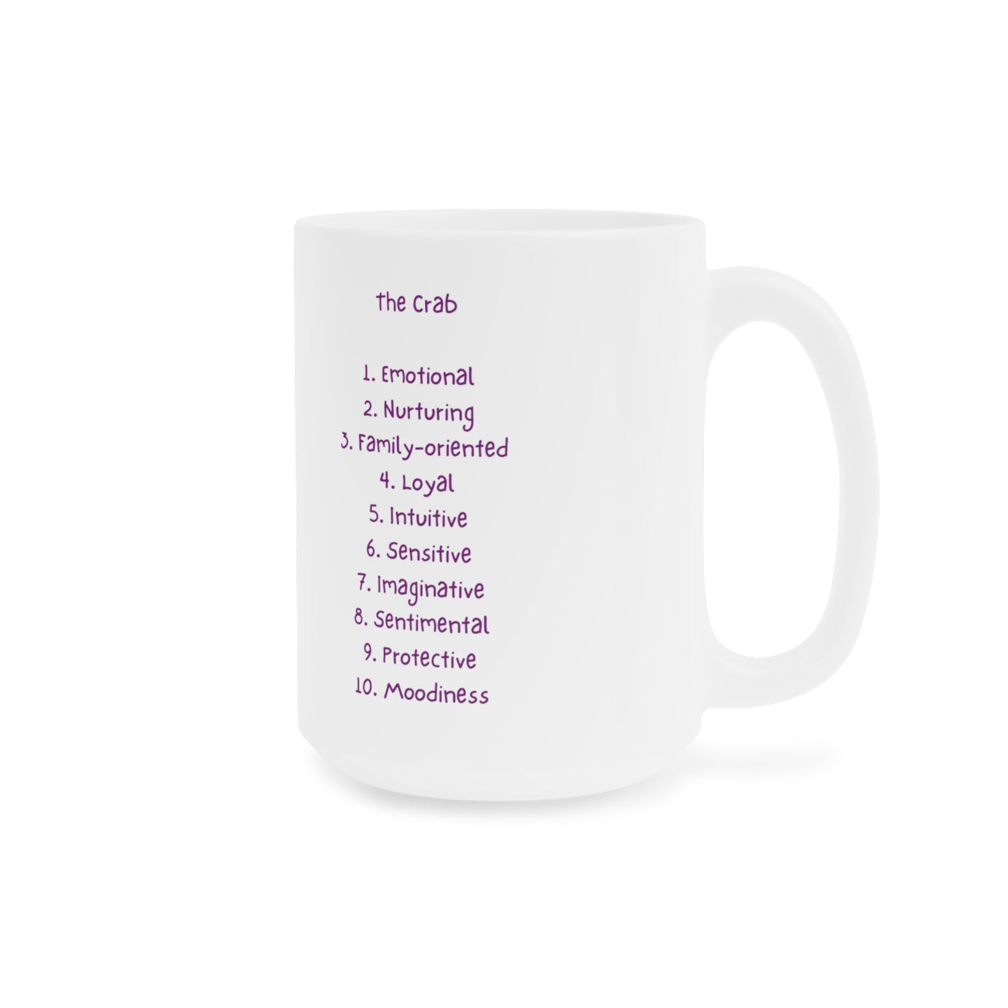 Zodiac Coffee Mug: Cancer Edition