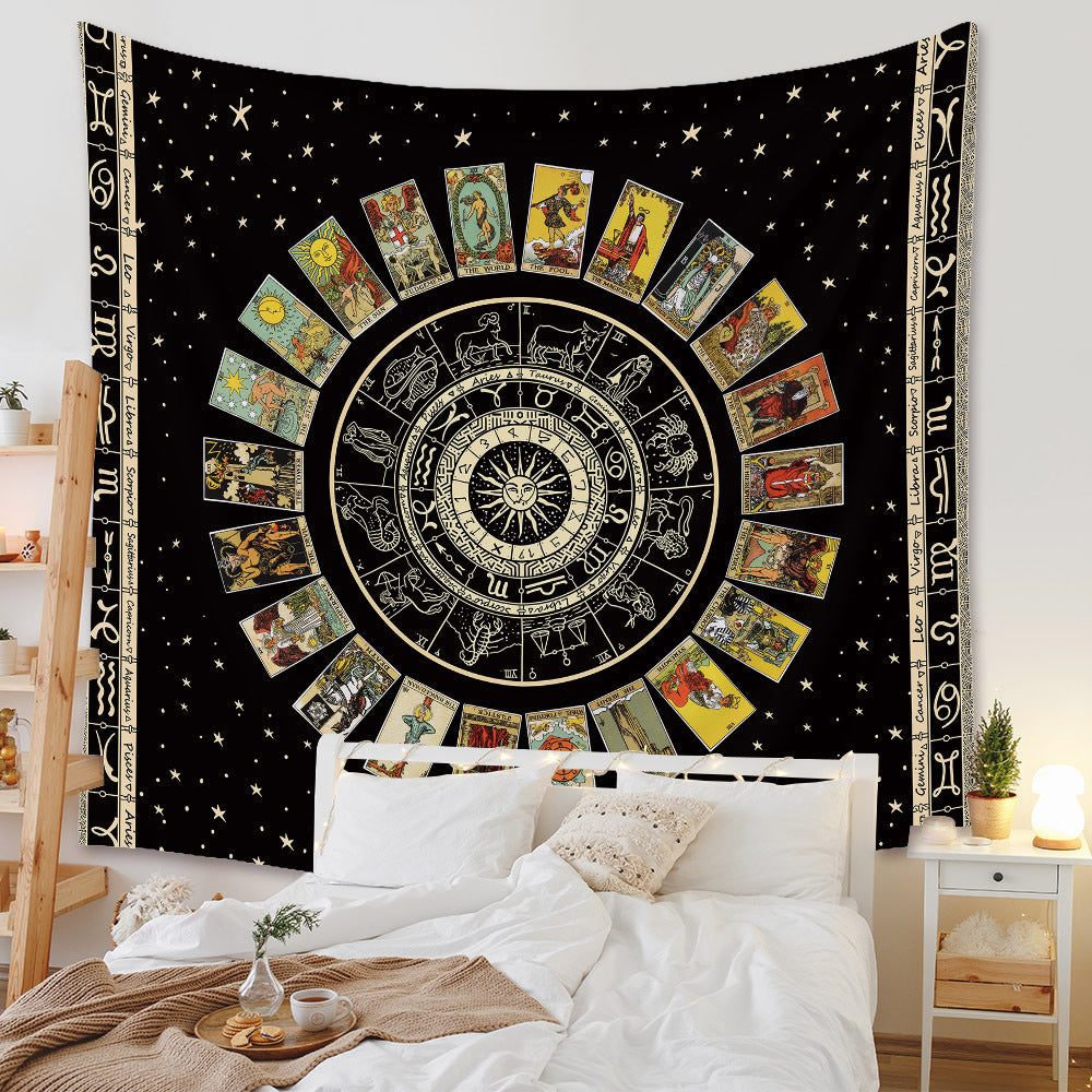 Bohemian Zodiac & Tarot Tapestry