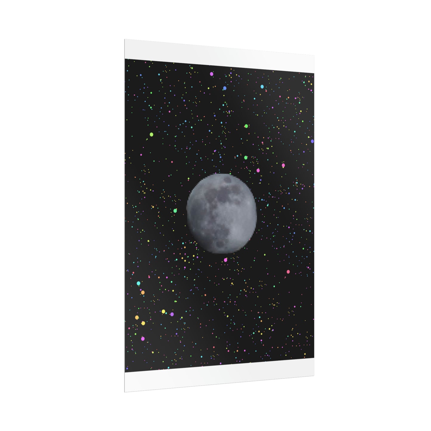 Moon Poster: Full Moon in a Clear Sky