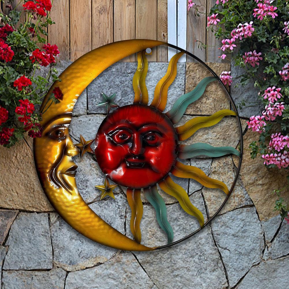 Creative Sun Moon Wall Hanging Ornaments Decorative Crafts