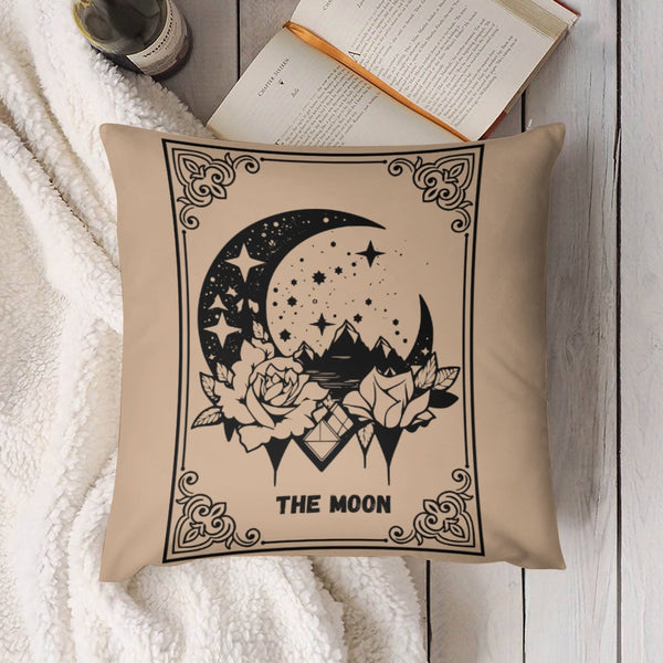 Celestial Plush Throw Pillow Case- THE MOON