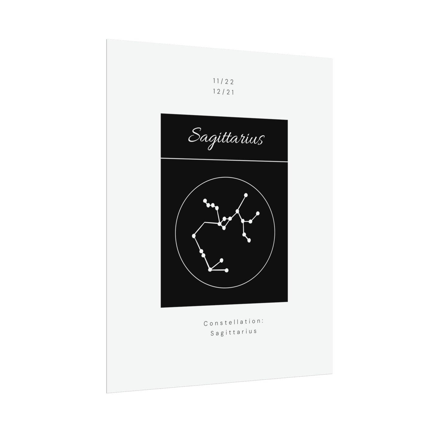 Sagittarius Star Constellation Zodiac Poster