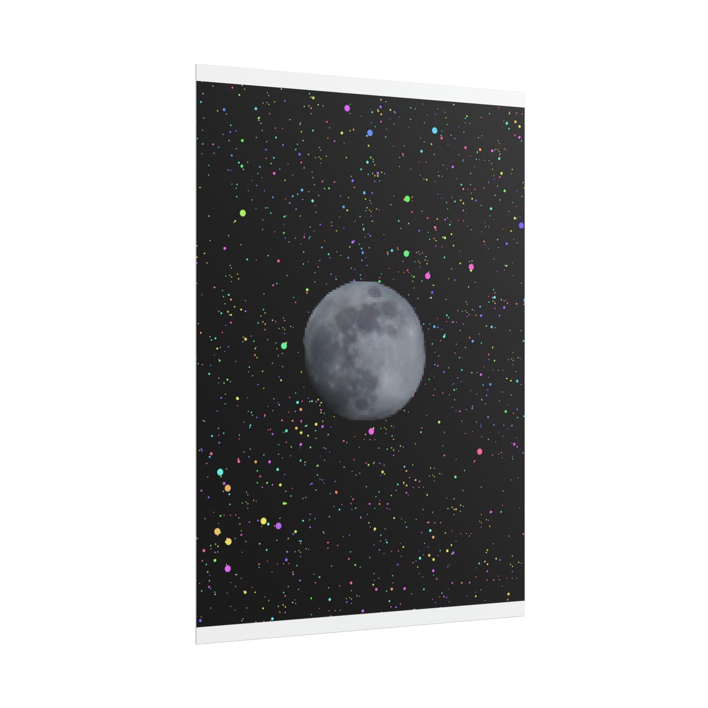 Moon Poster: Full Moon in a Clear Sky