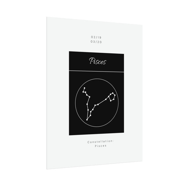 Pisces Star Constellation Zodiac Poster