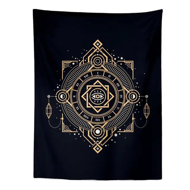 "Moon & Stars Zodiac Tapestry"