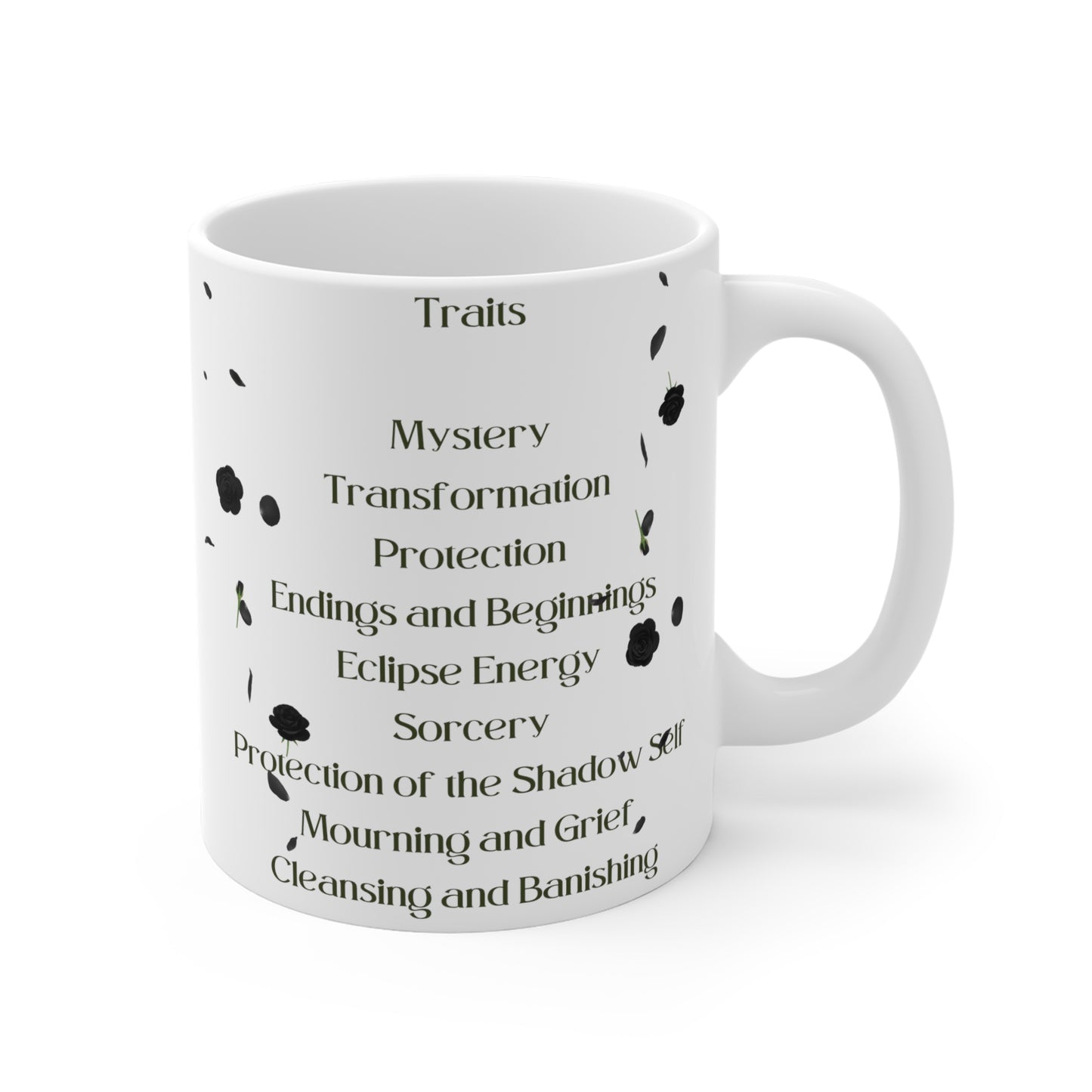 Midnight Rose Enchantment Ceramic Mug