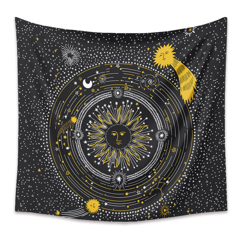 Bohemian Sun and Moon Tapestry