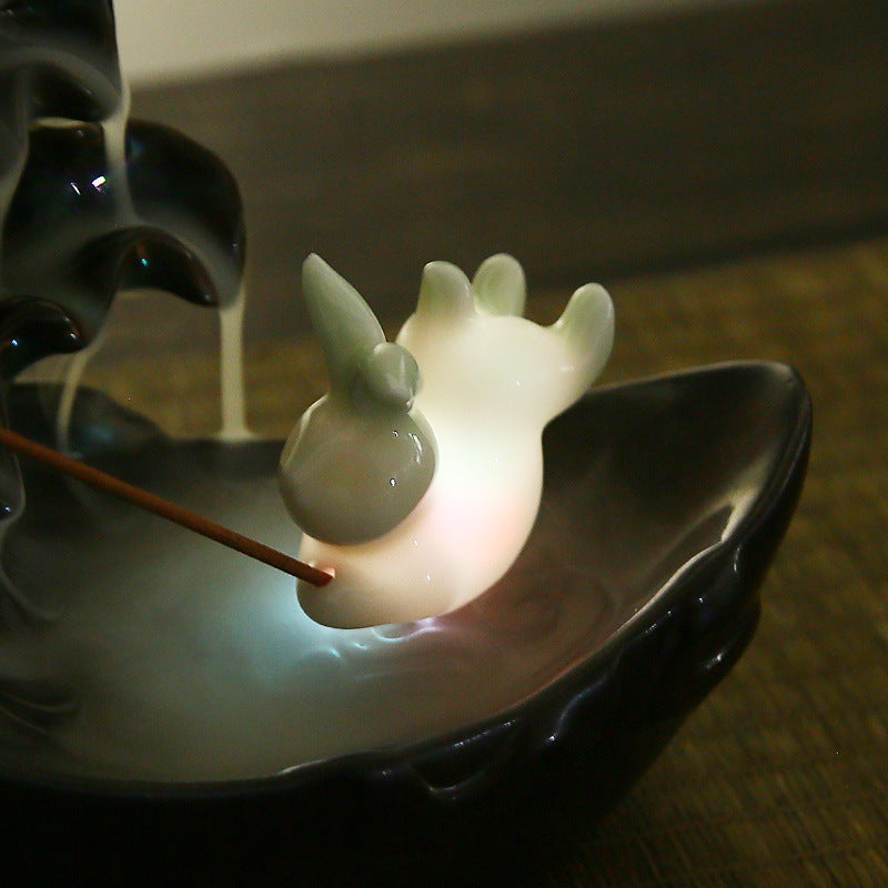 Mystic Moon LED Ceramic Incense Burner