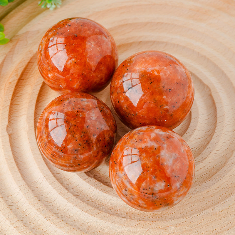 Polished Sunstone Crystal Ball