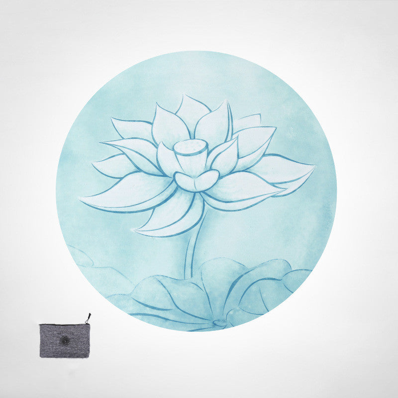 Round Lotus meditation mat