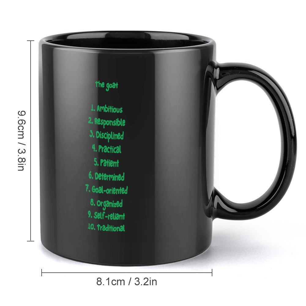 Zodiac Coffee Mug: Capricorn Edition (Black Edition)