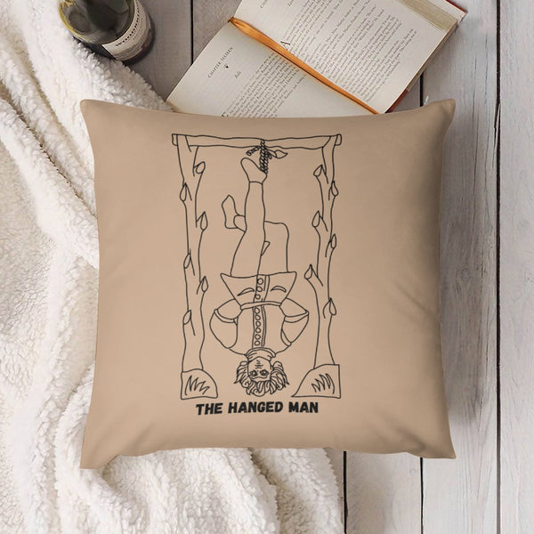 Celestial Plush Throw Pillow Case- THE HANGED MAN