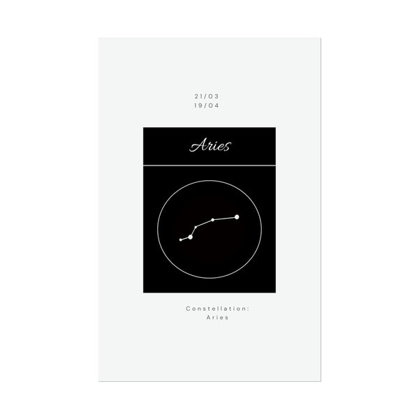 Aries Star Constellation Zodiac Poster