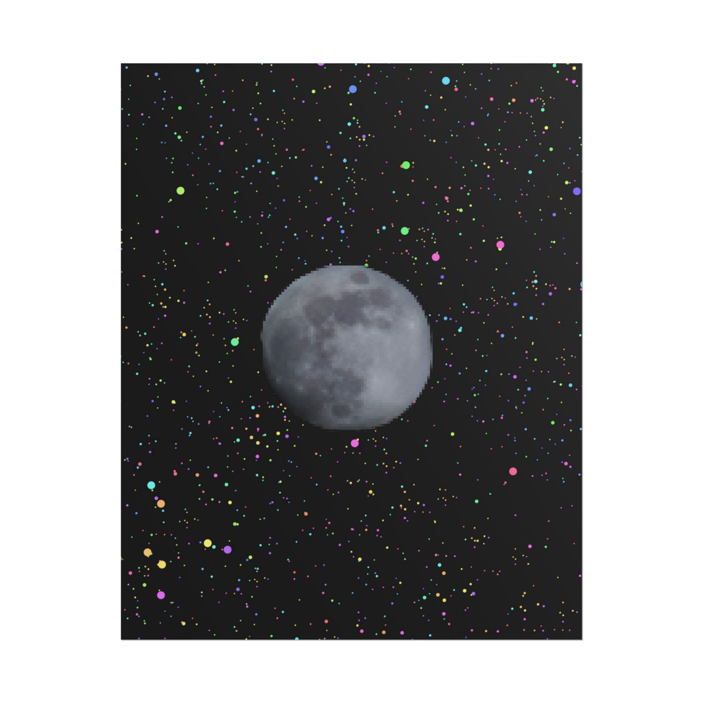 Moon Poster: Full Moon in a Clear Sky