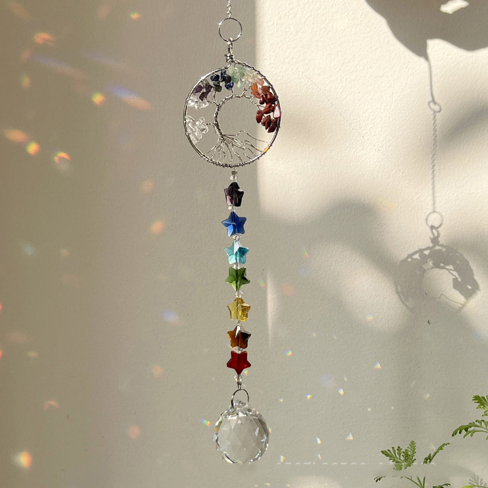 Colorful Crystal Tree Pendant