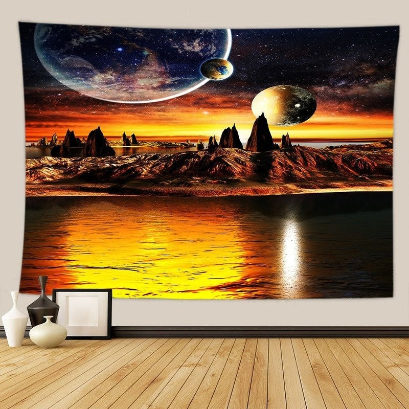 Celestial Sun & Moon Tapestry