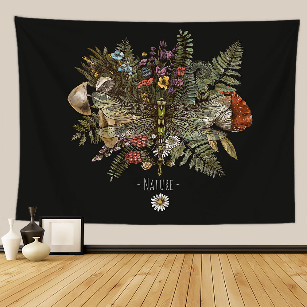 Sun & Moon Floral Tapestry: Celestial Bloom Digital Print