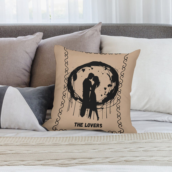 Celestial Plush Throw Pillow Case -  THE LOVERS