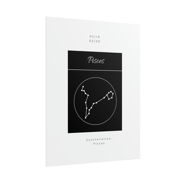 Pisces Star Constellation Zodiac Poster