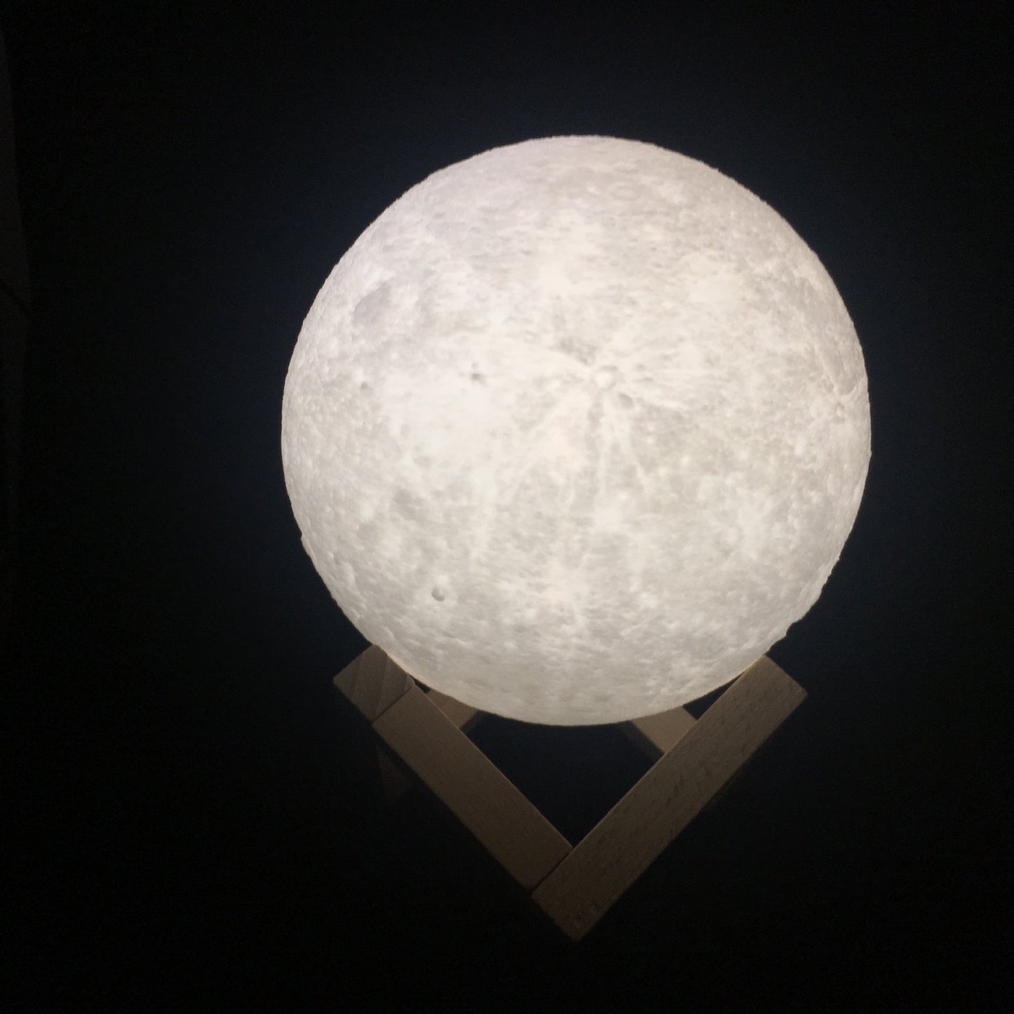 Mystic Moon 3D Printed Touch Lamp - USB Rechargeable Night Light