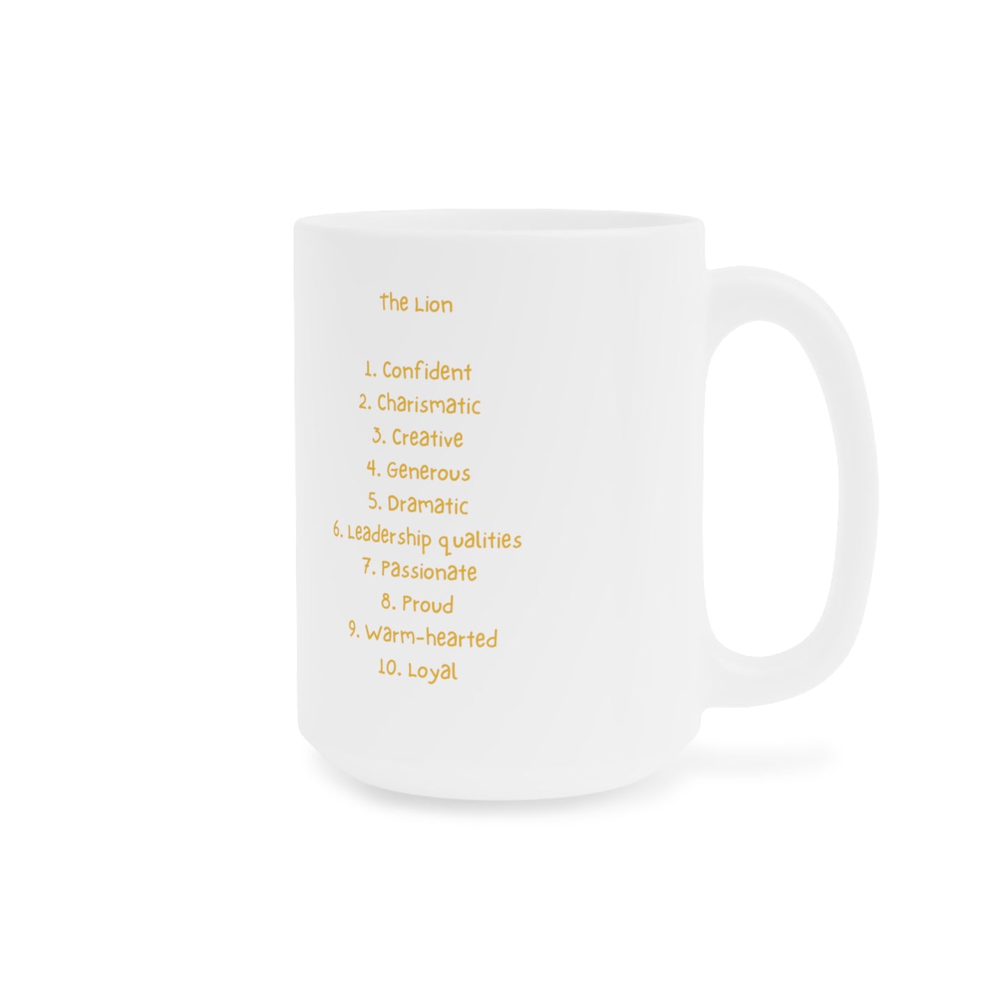 Zodiac Coffee Mug: Leo Edition