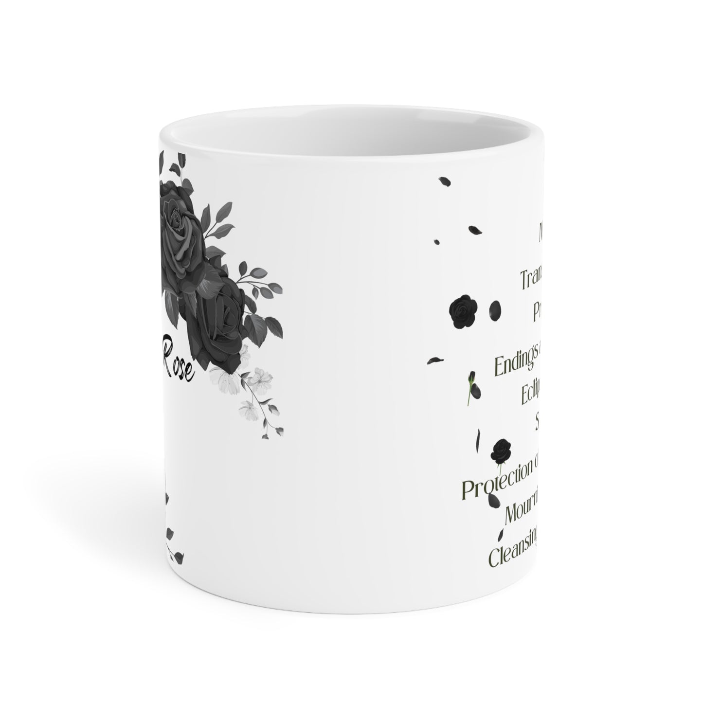 Midnight Rose Enchantment Ceramic Mug