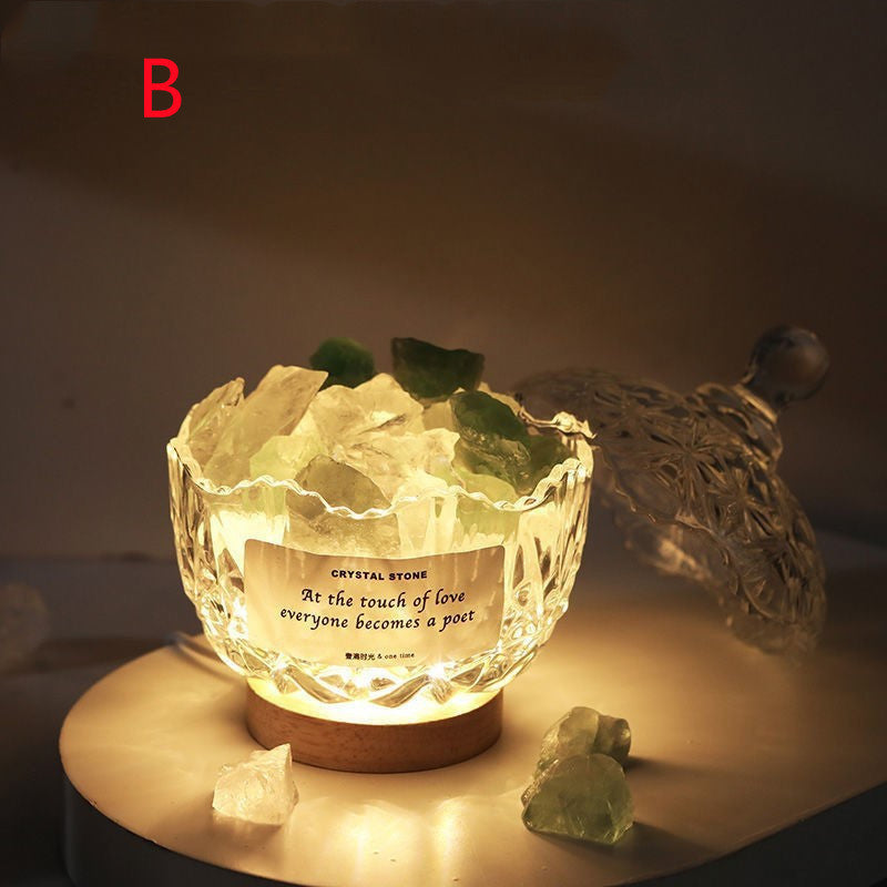 Aromatherapy Crystal Night Lamp