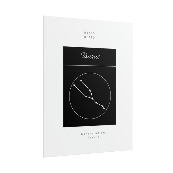 Taurus Star Constellation Zodiac Poster