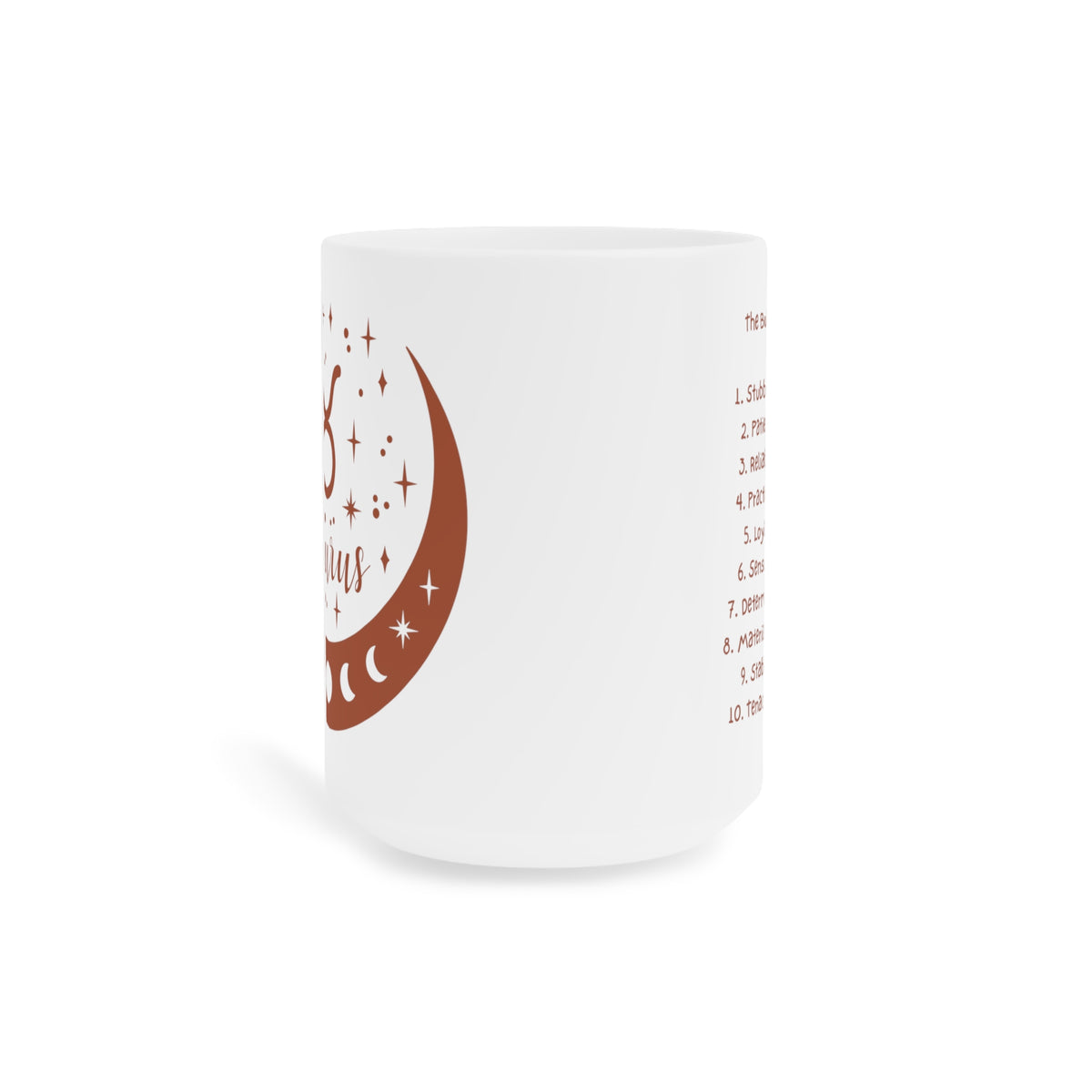 Zodiac Coffee Mug with Traits: Taurus Edition