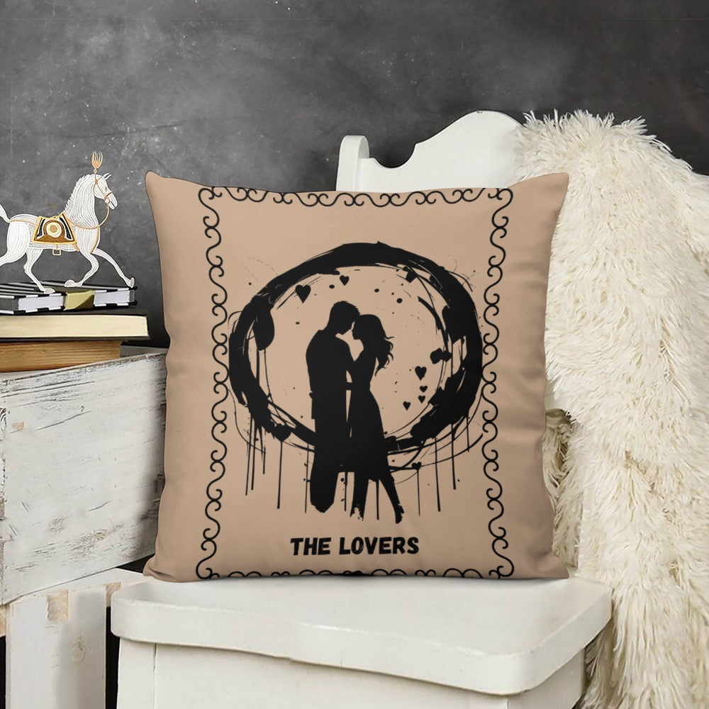 Celestial Plush Throw Pillow Case -  THE LOVERS