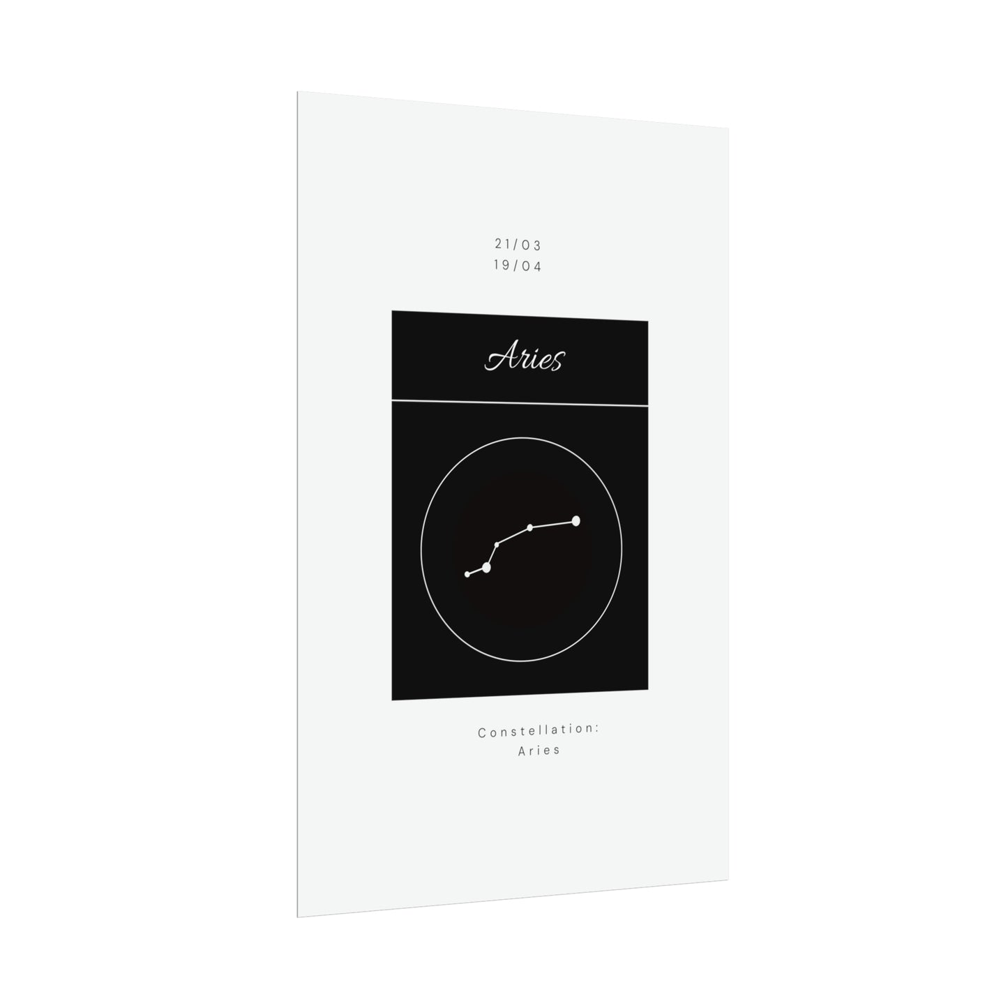 Aries Star Constellation Zodiac Poster