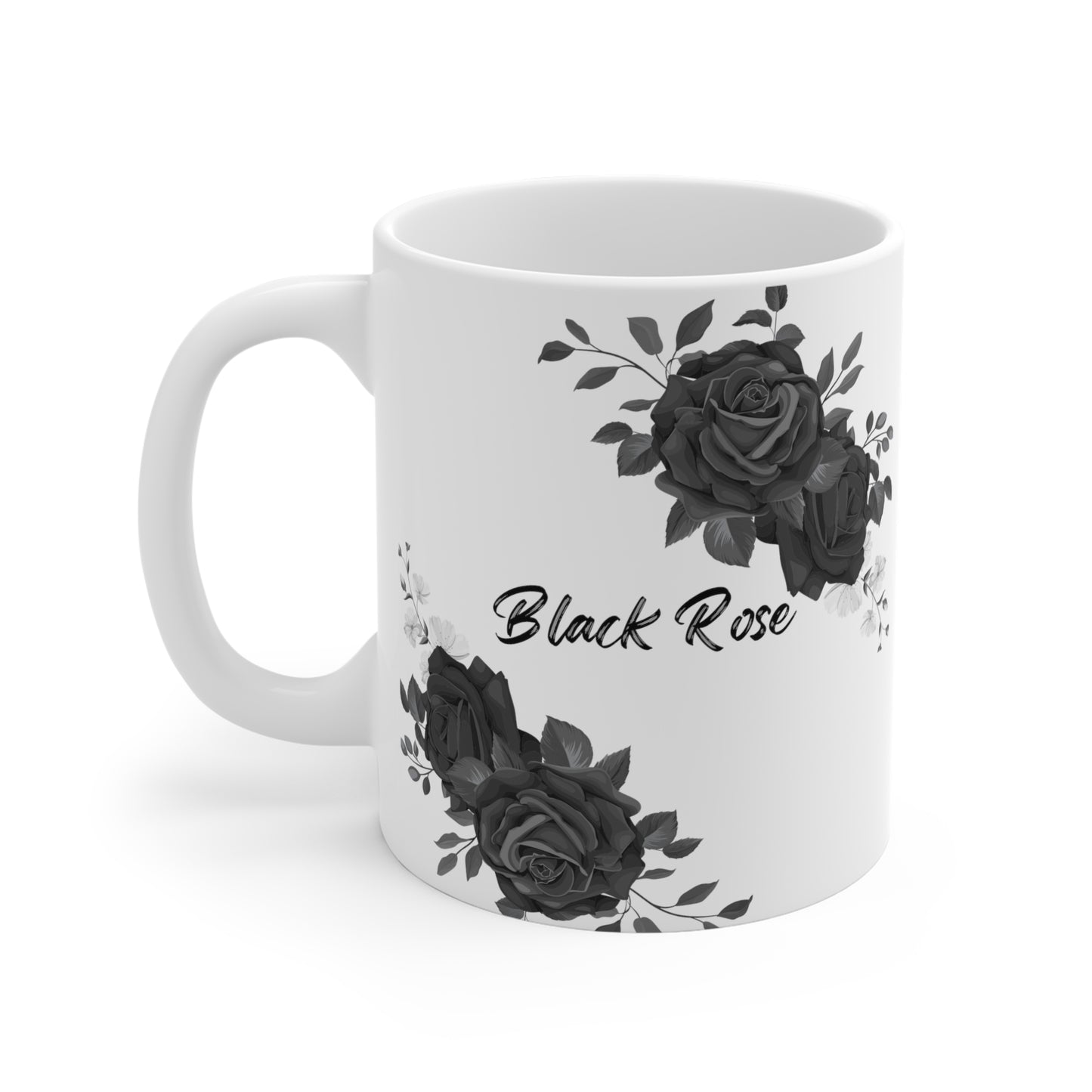 Midnight Rose Enchantment Ceramic Mug