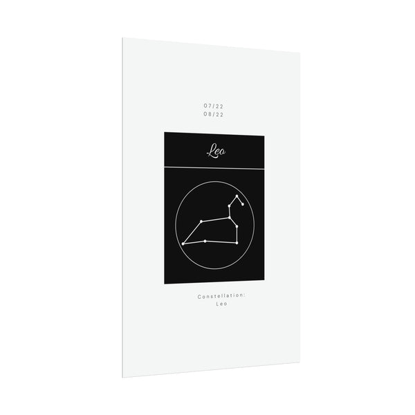 Leo Star Constellation Zodiac Poster