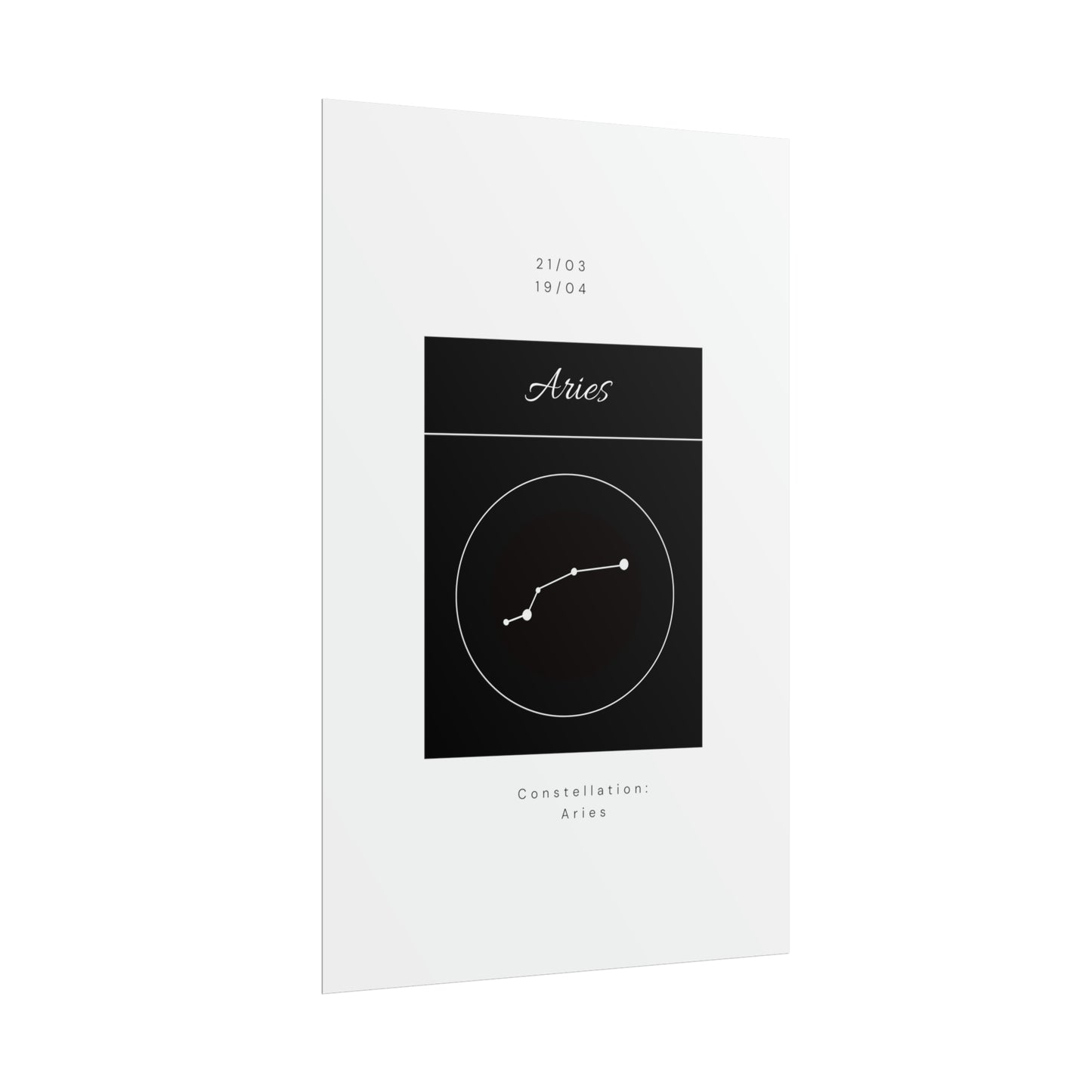 Aries Star Constellation Zodiac Poster