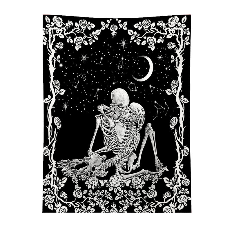 Lovers' Tarot Embrace: Romantic Tapestry