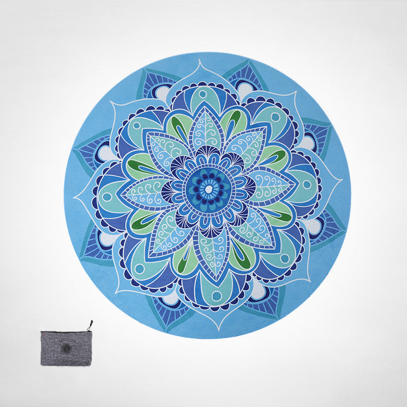 Round Lotus meditation mat