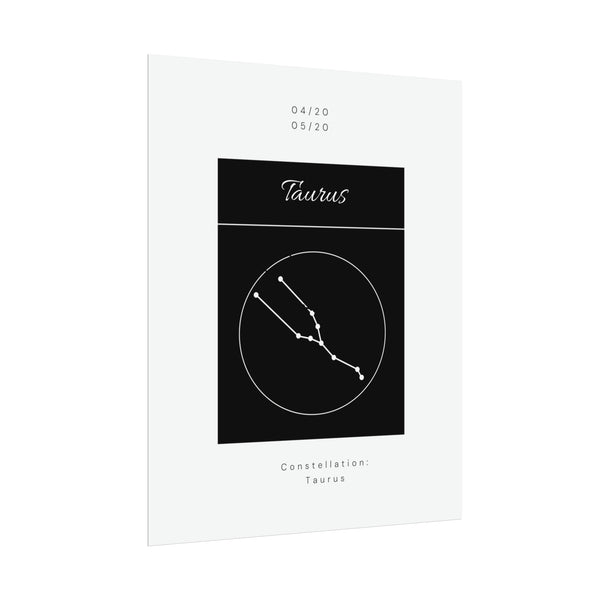 Taurus Star Constellation Zodiac Poster