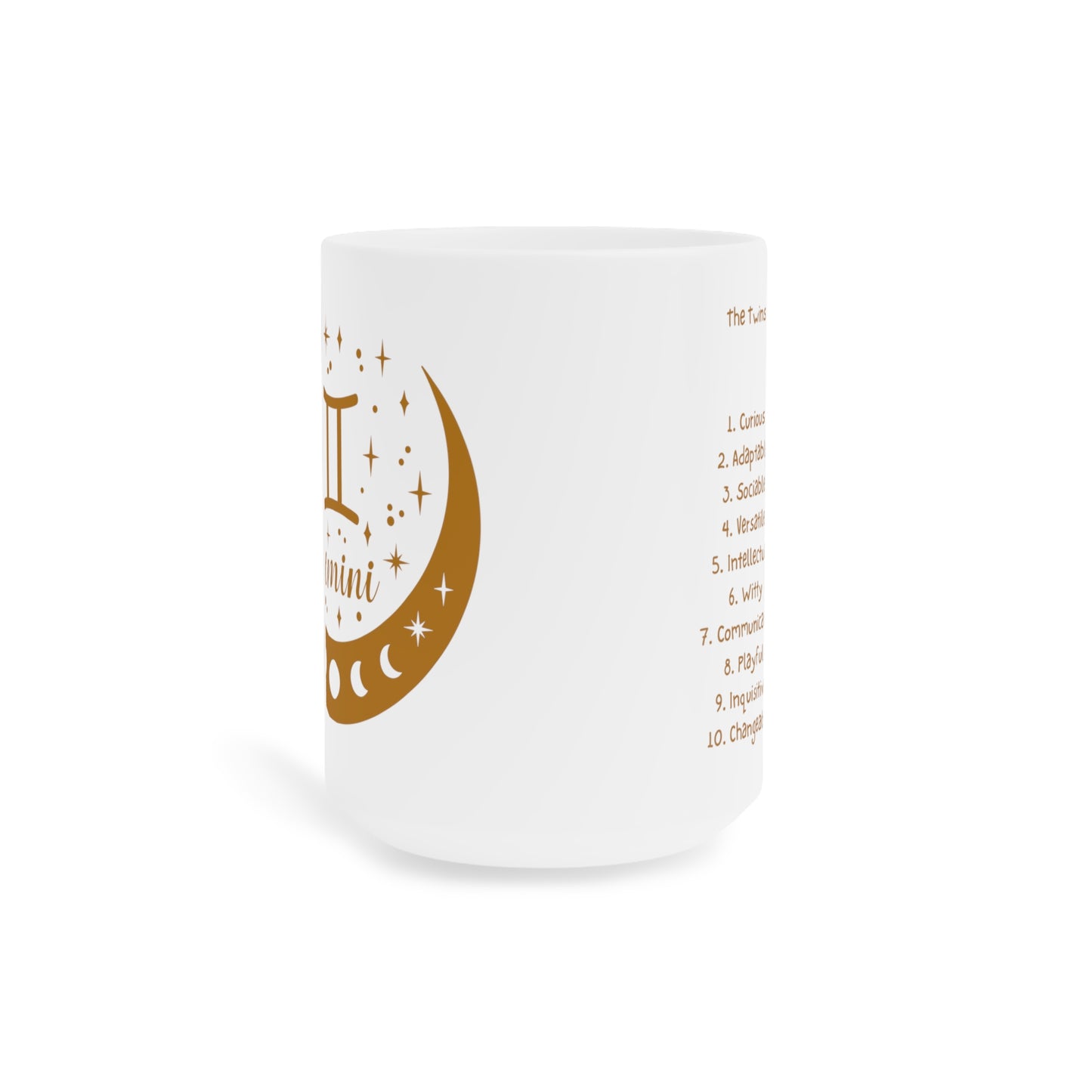 Zodiac Mug/ Gemini with Traits