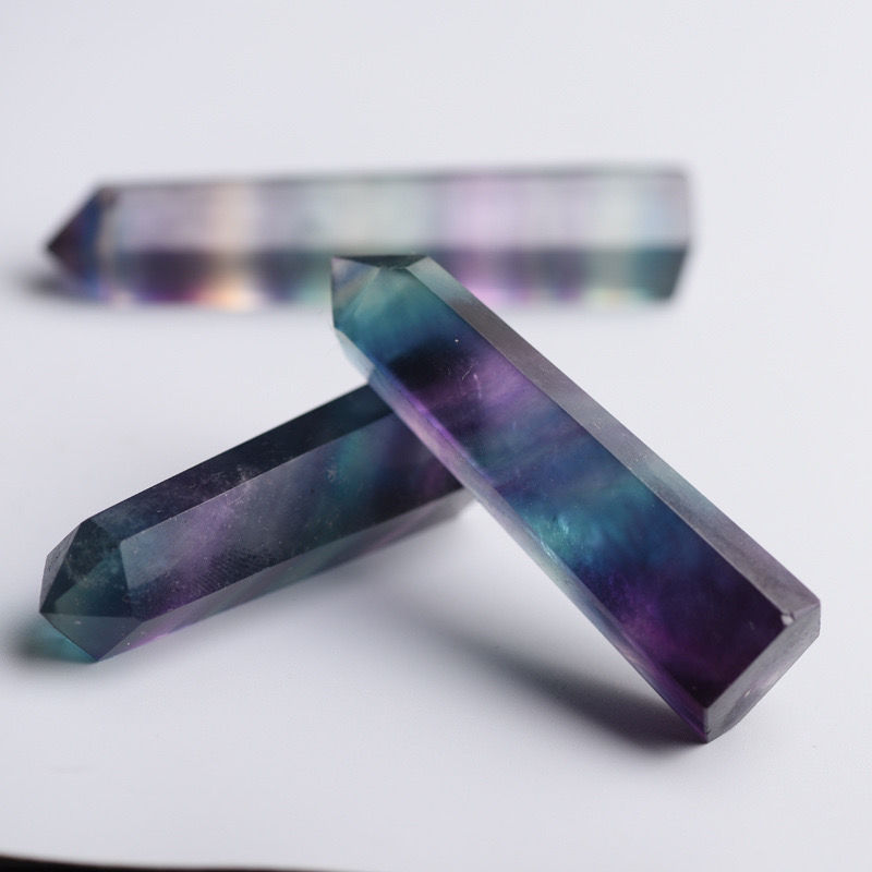 Purple Fluorite Six Prism Column