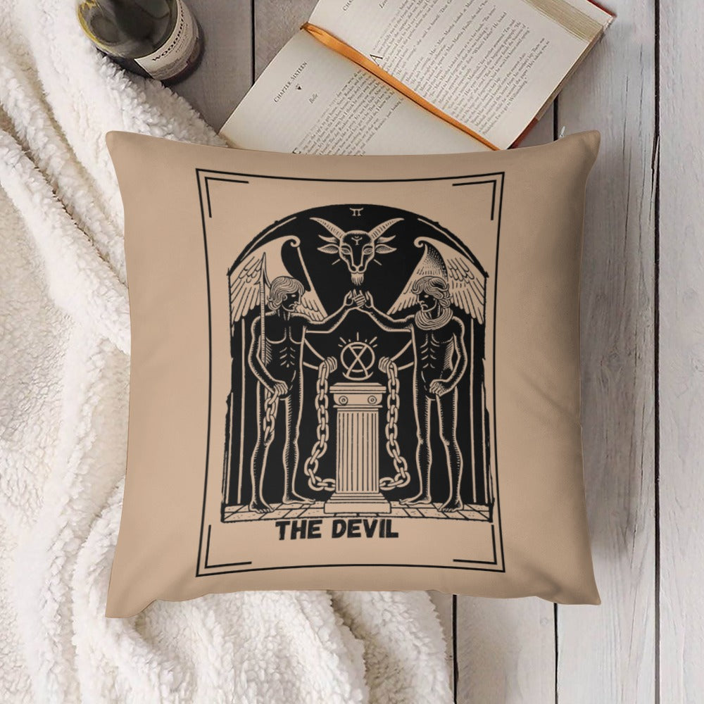 Celestial Plush Throw Pillow Case -  THE DEVIL