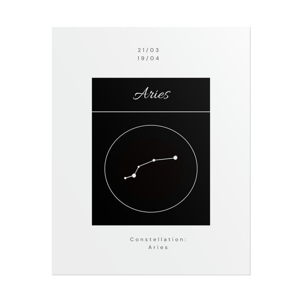 Aries Star Constellation Zodiac Poster