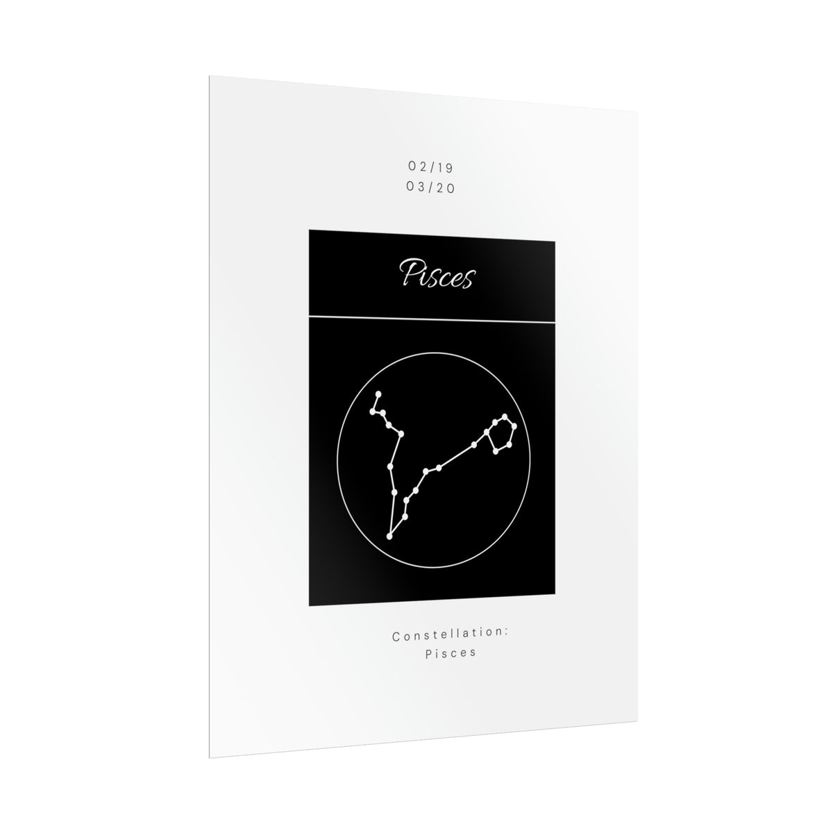 Pisces Star Constellation Zodiac Poster