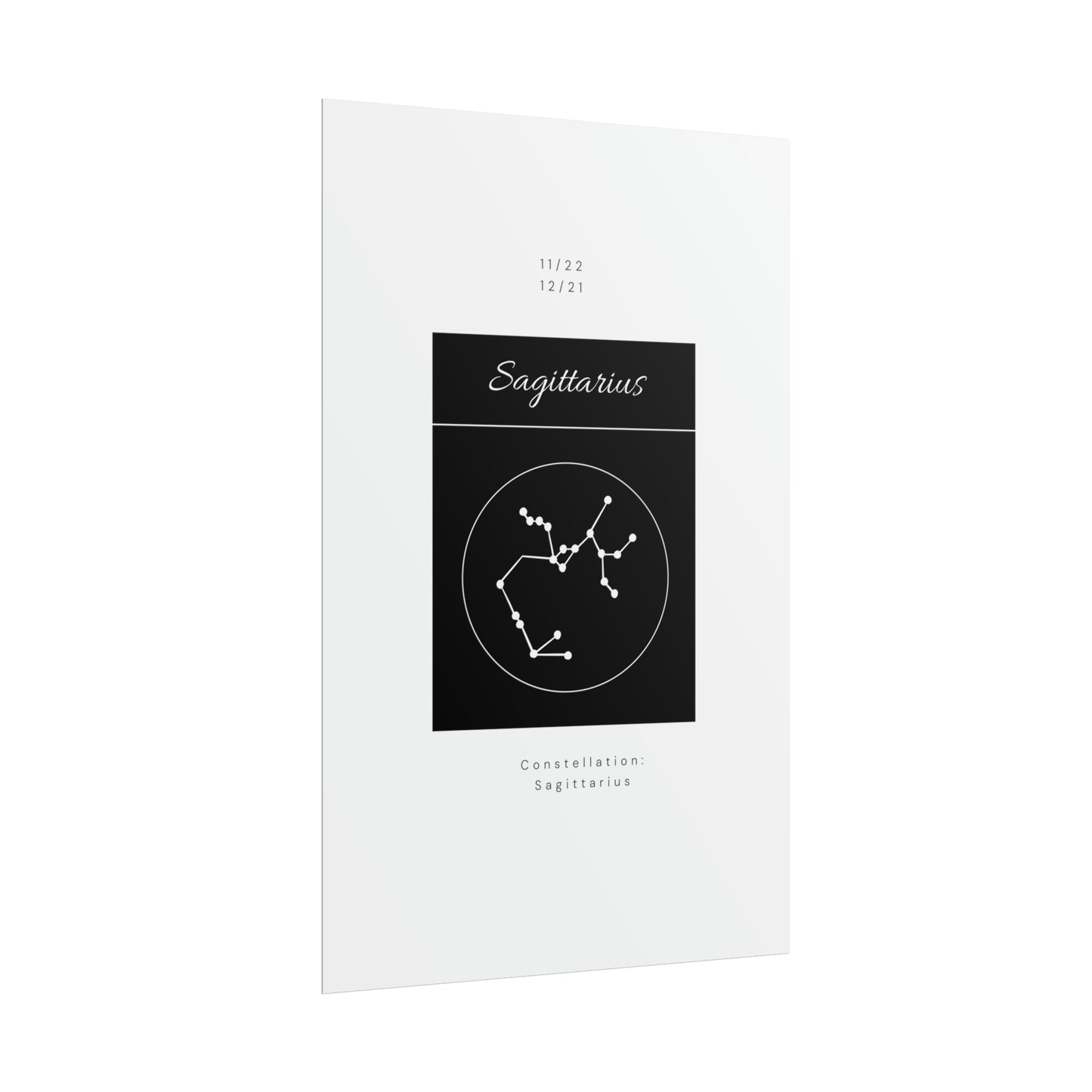 Sagittarius Star Constellation Zodiac Poster