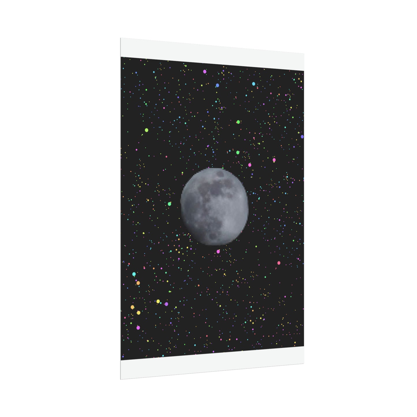 Moon Poster: Full Moon in a Clear Sky