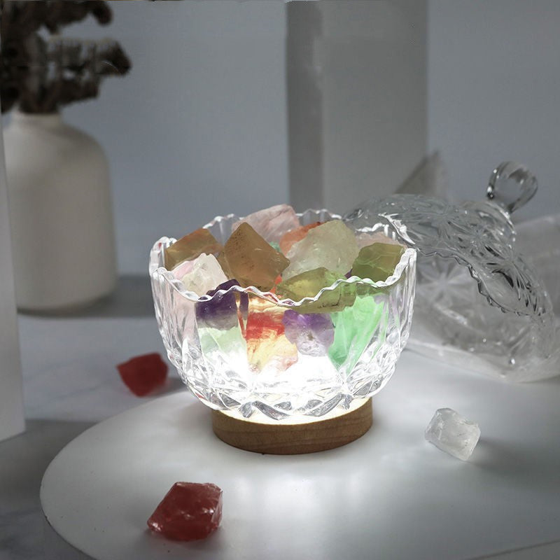 Aromatherapy Crystal Night Lamp